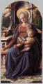 Vierge à l’Enfant trônant avec deux anges Renaissance Filippo Lippi
